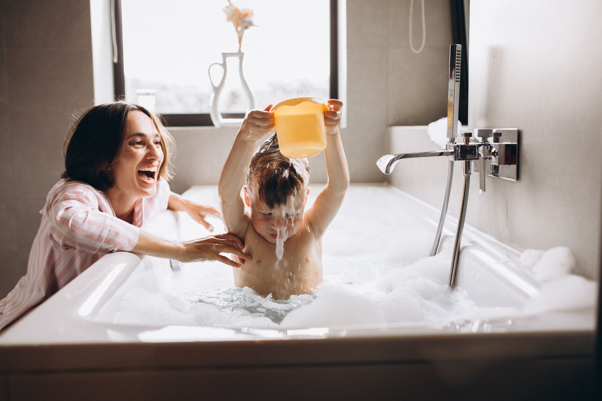 Best of Mom caught in tub