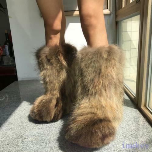 dana huskey recommends big fluffy fur boots pic