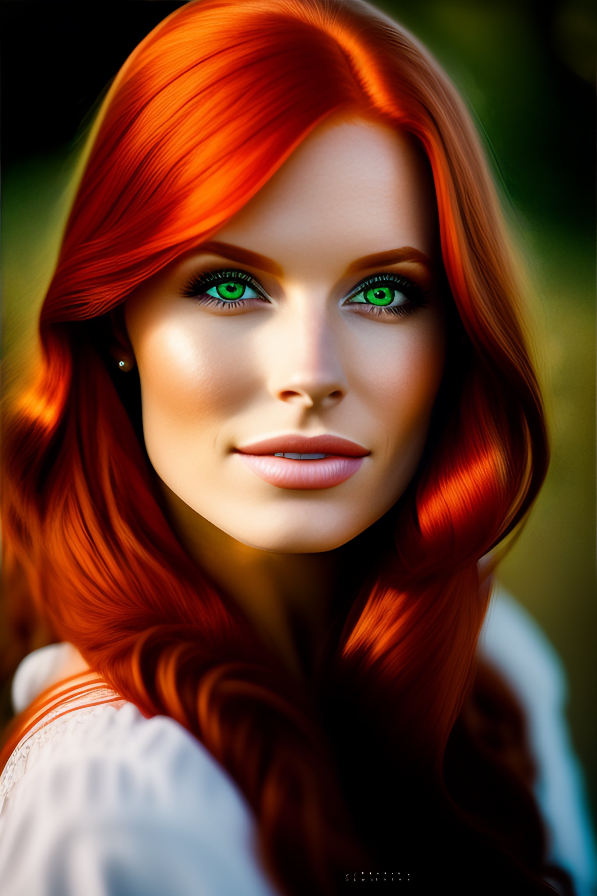 christina mariani add photo redhead woman with green eyes