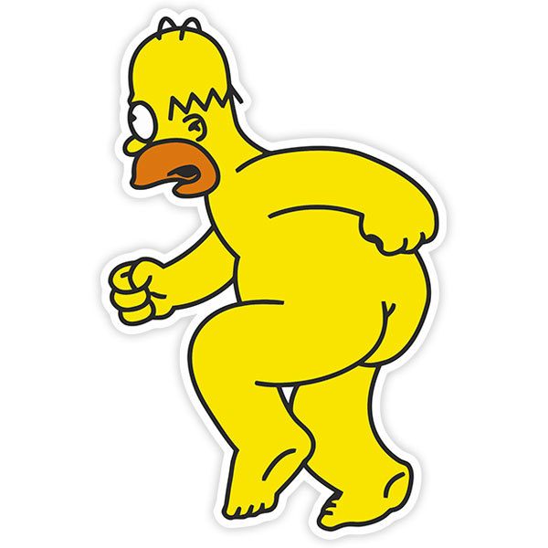 homer simpson naked