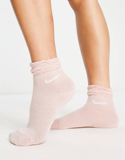 pink nike ankle socks