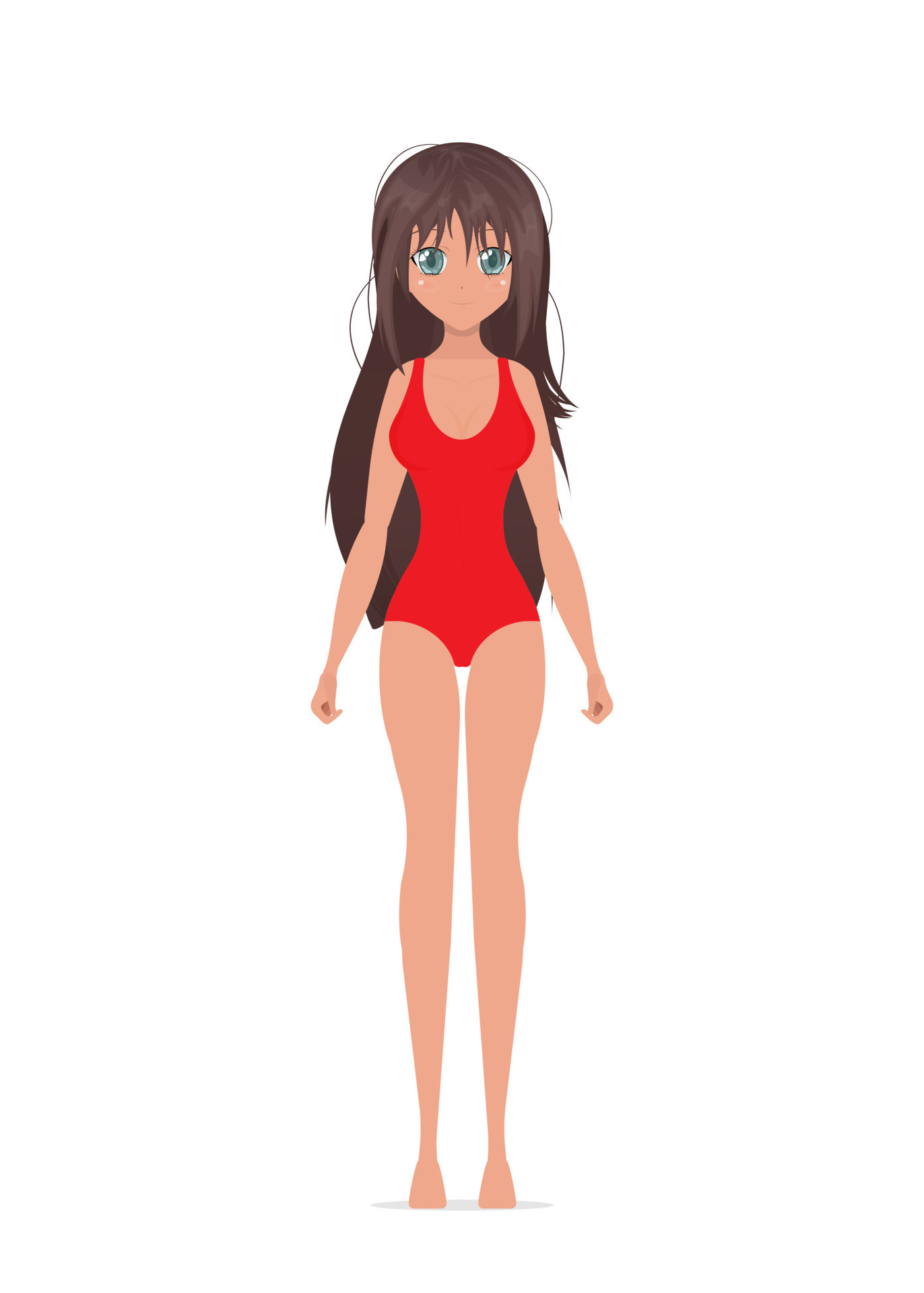 brian fong recommends anime girl in bathing suit pic