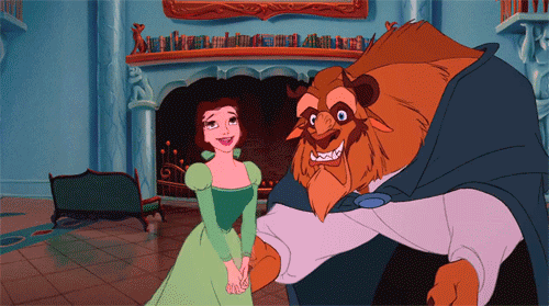 Best of Beauty and the beast library gif