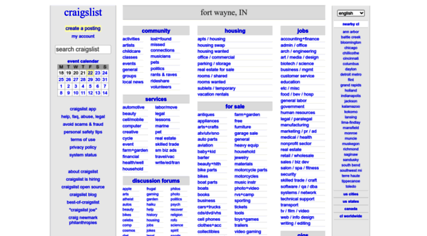 Www Craigslist Com Fort Wayne In and cums