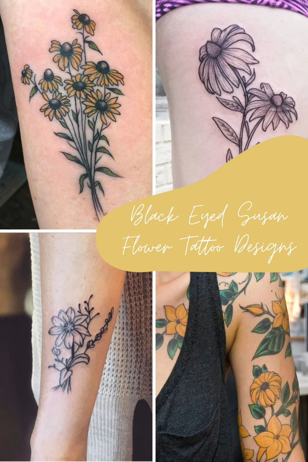 Best of Tiny black eyed susan tattoo