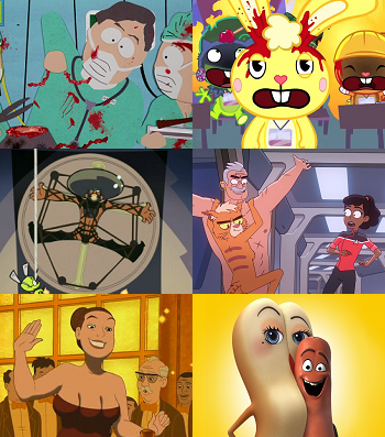 adult cartoons with nudity