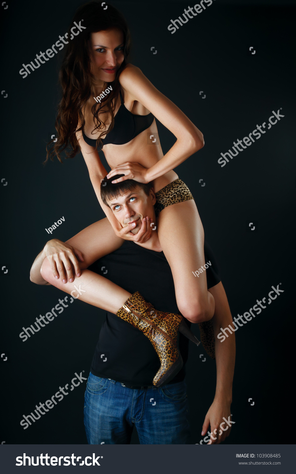 carne asada add photo woman sitting on mans head