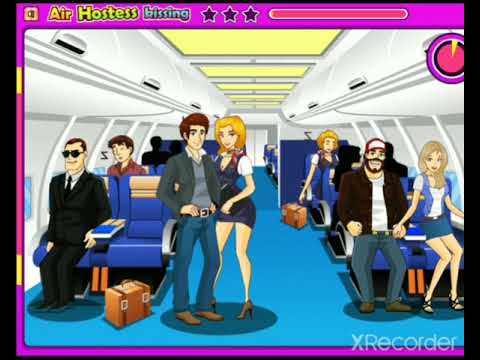 air hostess kissing game