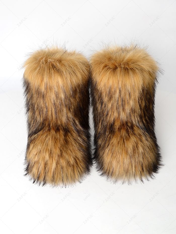 Best of Big fluffy fur boots