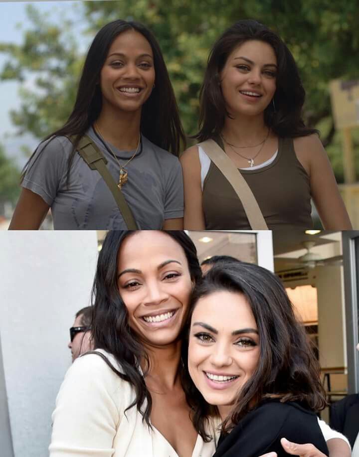 Mila Kunis And Zoe Saldana wood elf