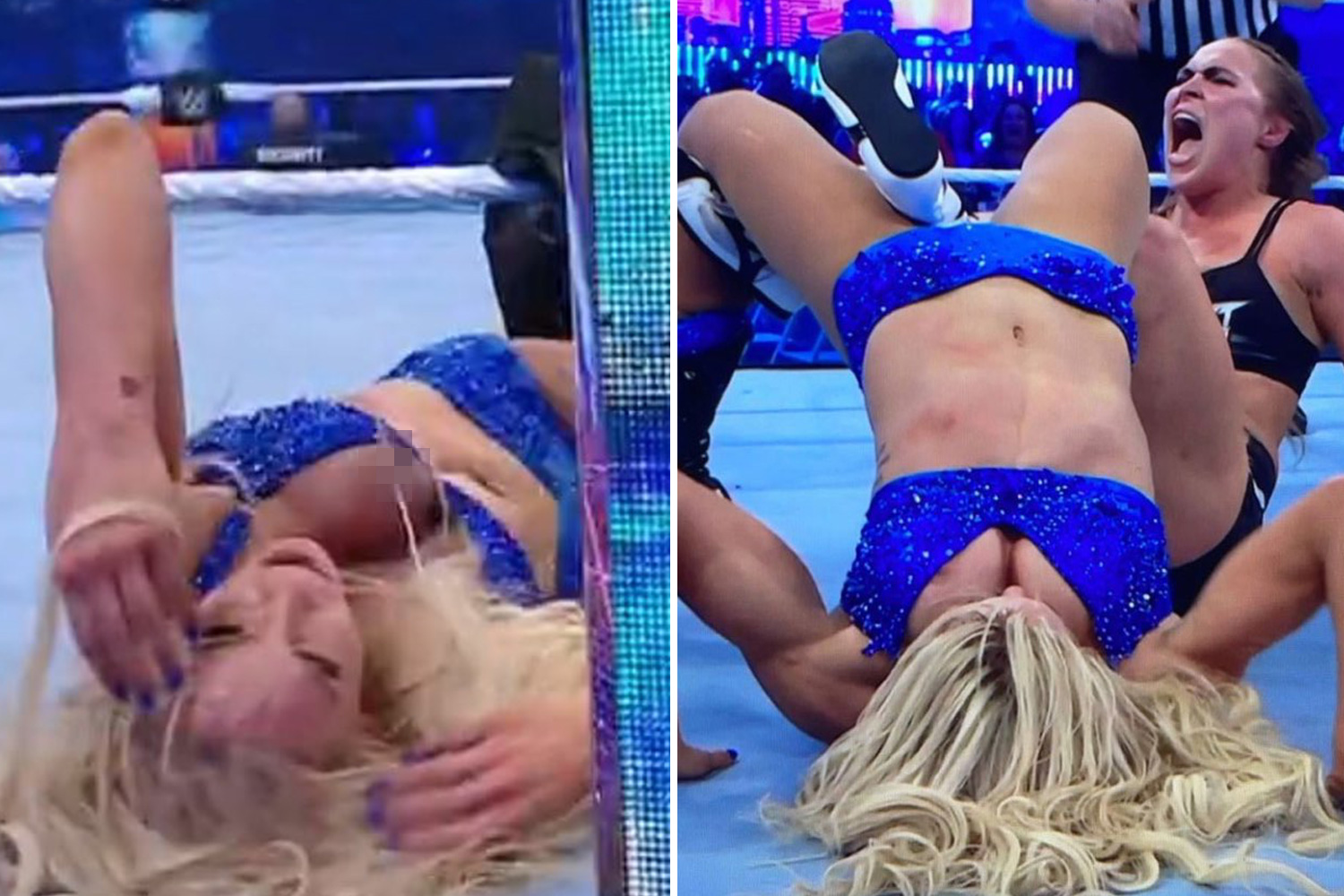 charlotte flair wardrobe malfunction