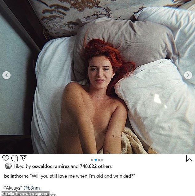 Bella Thorne Playboy Photoshoot showing love