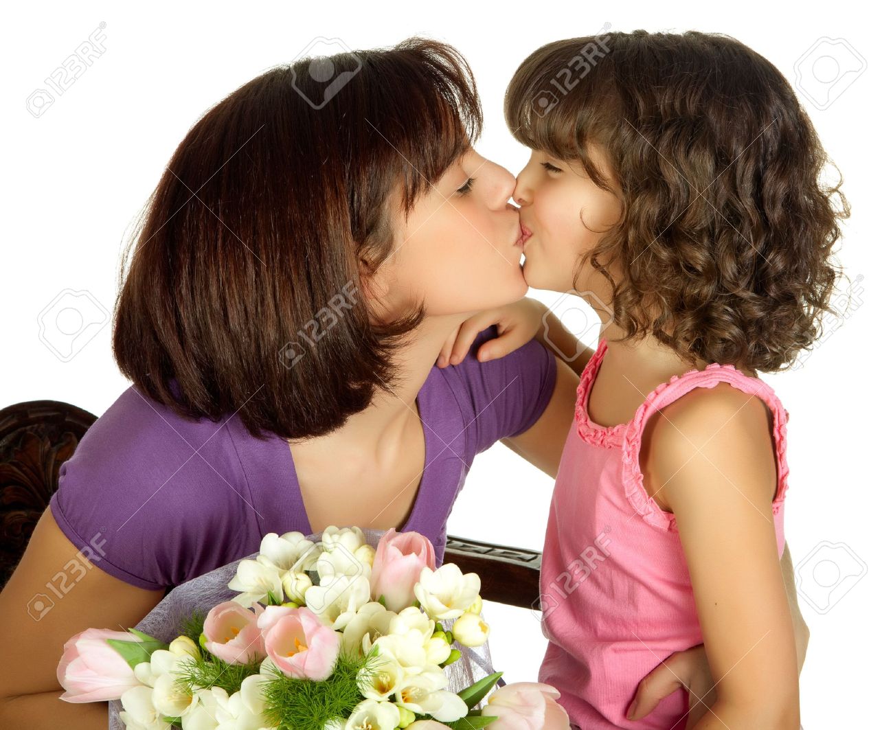 Best of Mother daughter kissing videos