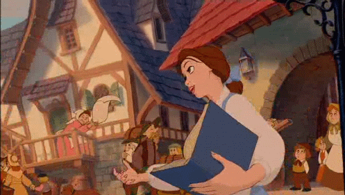 abdul haris recommends Beauty And The Beast Library Gif