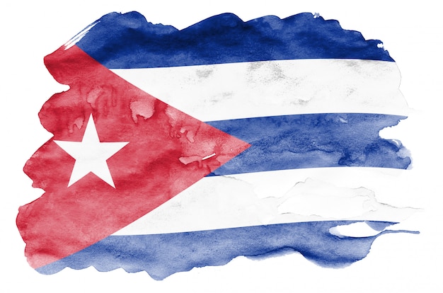 Best of Cuban flag body paint