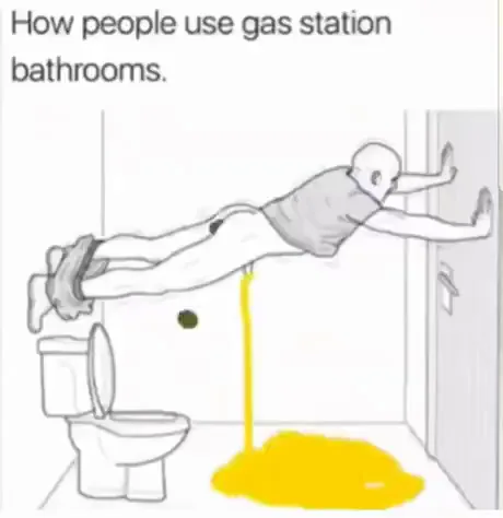 bonnie koenig recommends How People Use Gas Station Bathrooms Gif