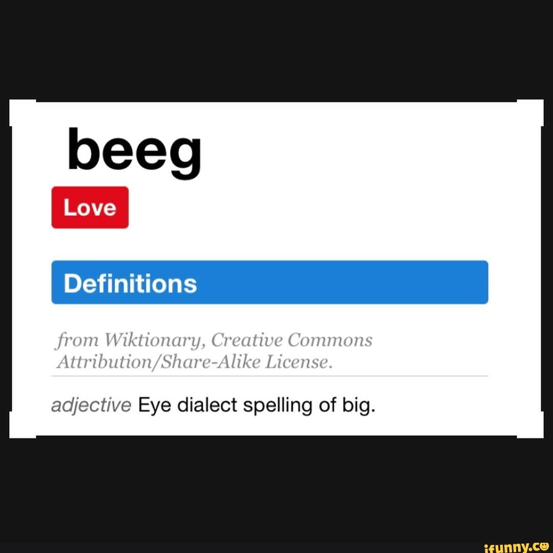 what does beeg mean