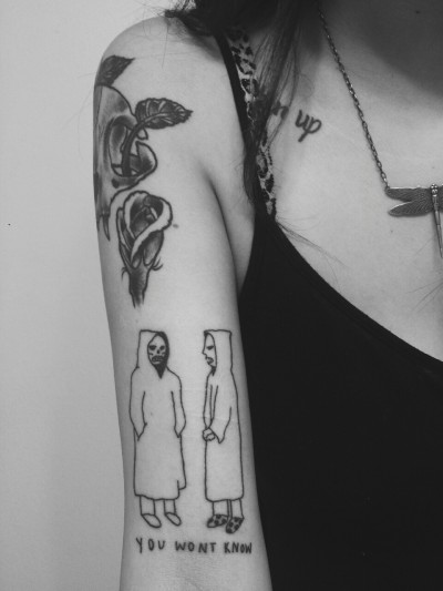 the devil and god are raging inside me tattoo