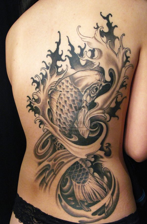 fish tattoo on pussy