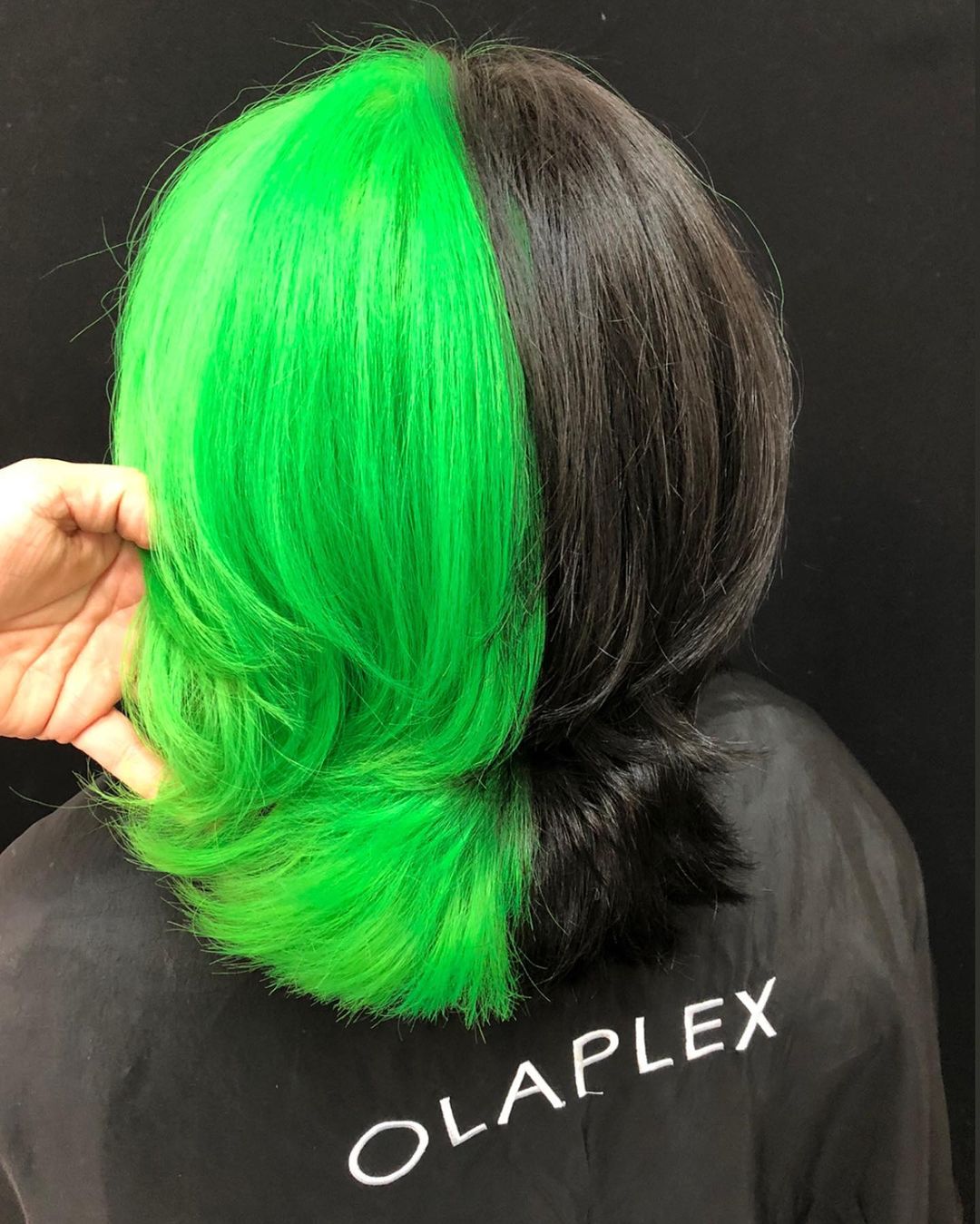 amy lynn sheahan recommends half black half neon green hair pic