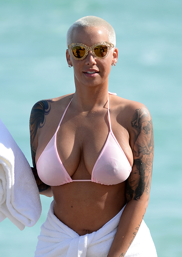 cassy marek recommends amber rose nude beach pic