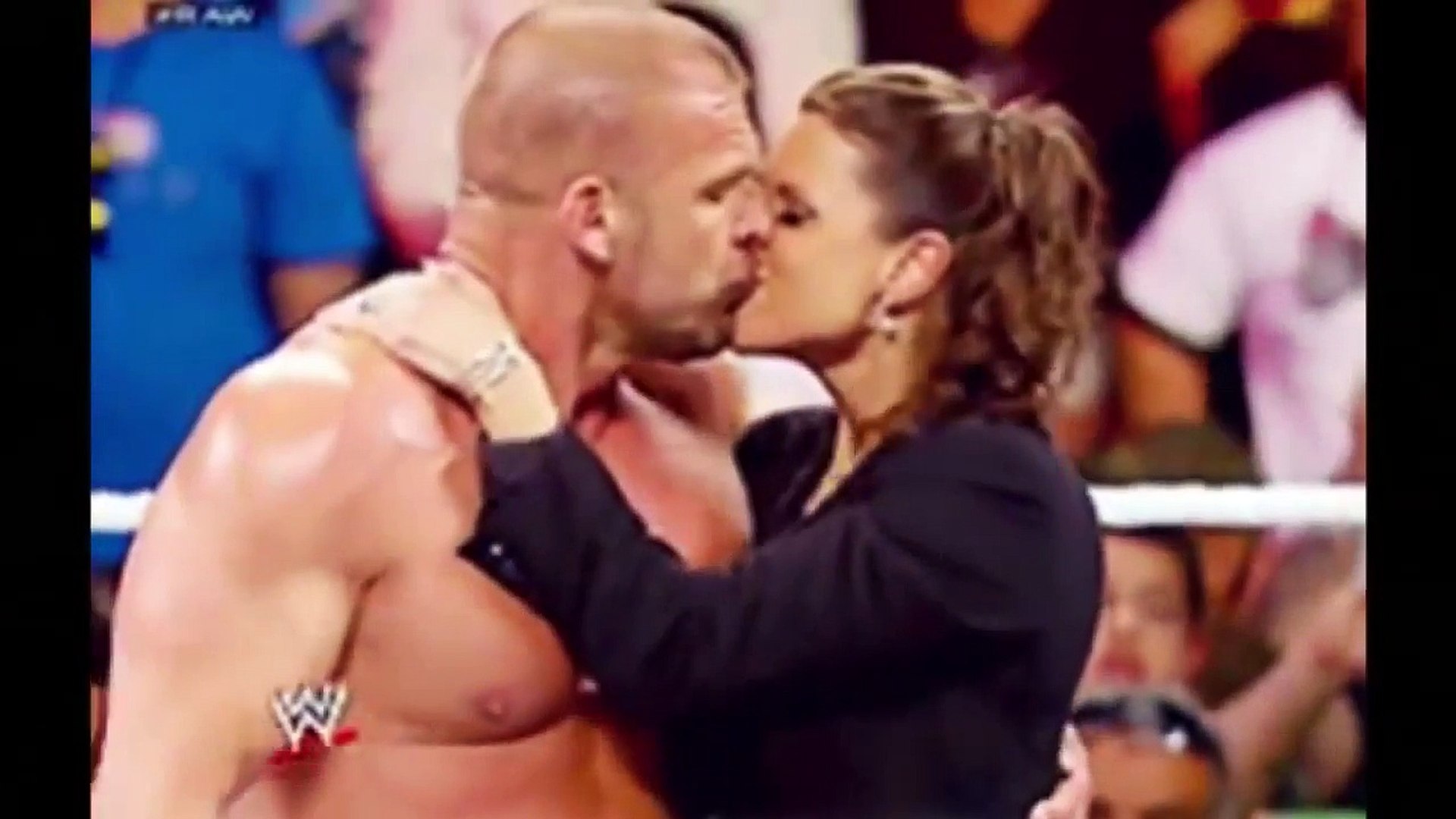 wwe stephanie mcmahon kiss