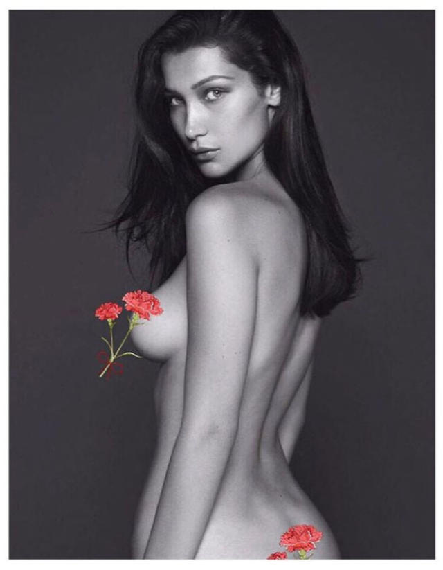 Bella Hadid Topless Photoshoot i drammen