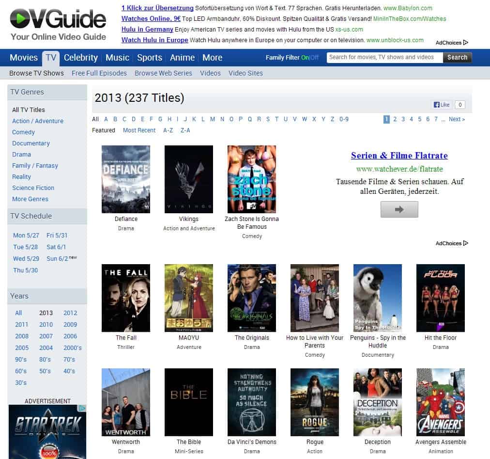 crystal wilchcombe recommends Ovguide Online Video Guide