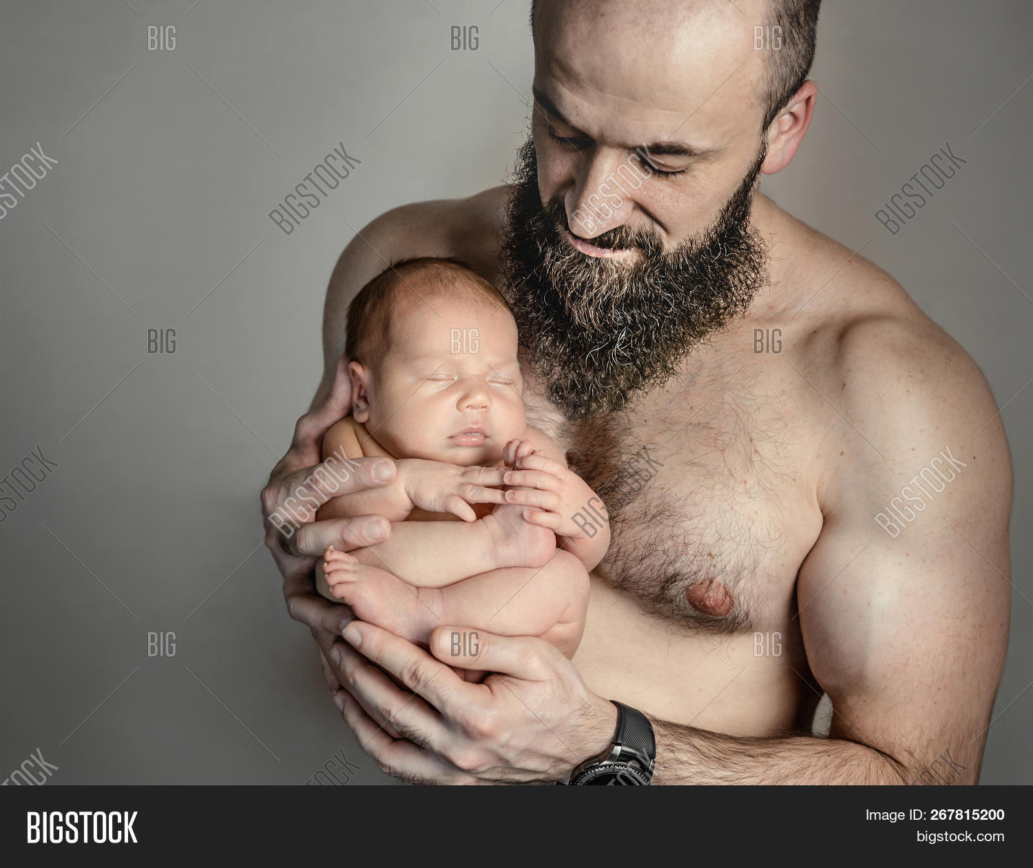hairy daddy and son