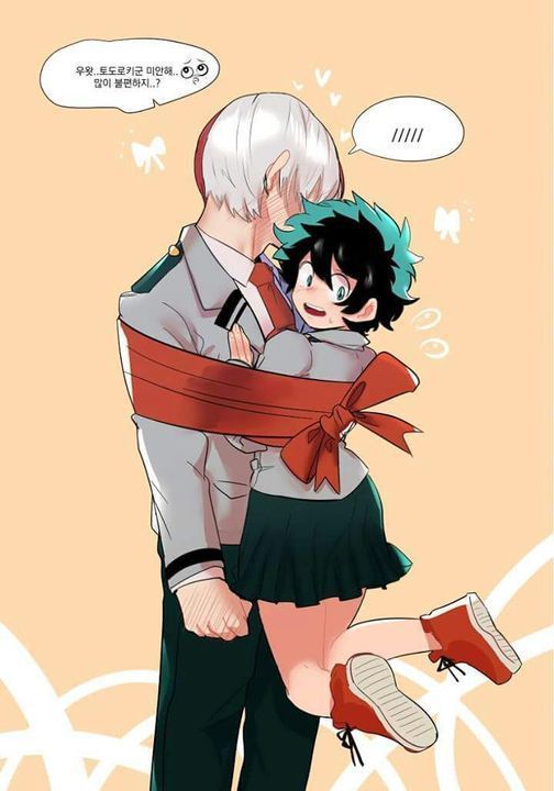 dinah little add photo fem deku x shoto