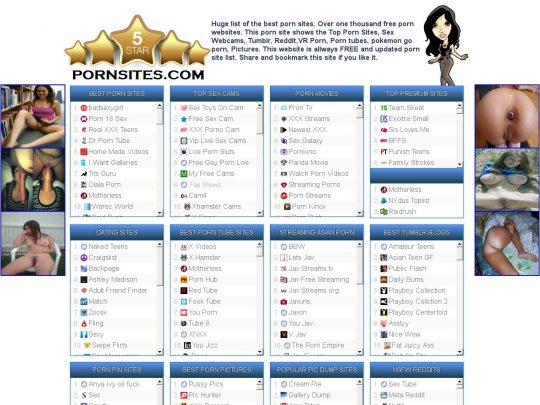 ansley elizabeth recommends 5 star porn sites pic