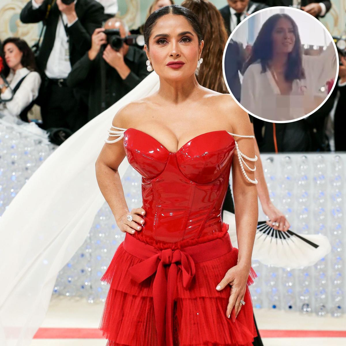 Salma Hayek Nip Slip tube porr