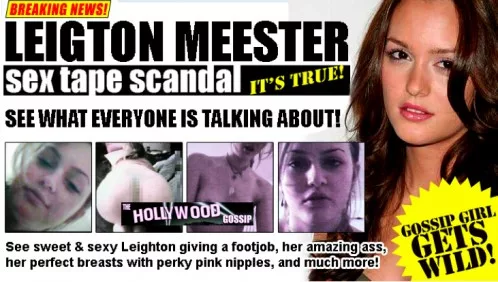 chad berning recommends Leighton Meester Leaked Nudes