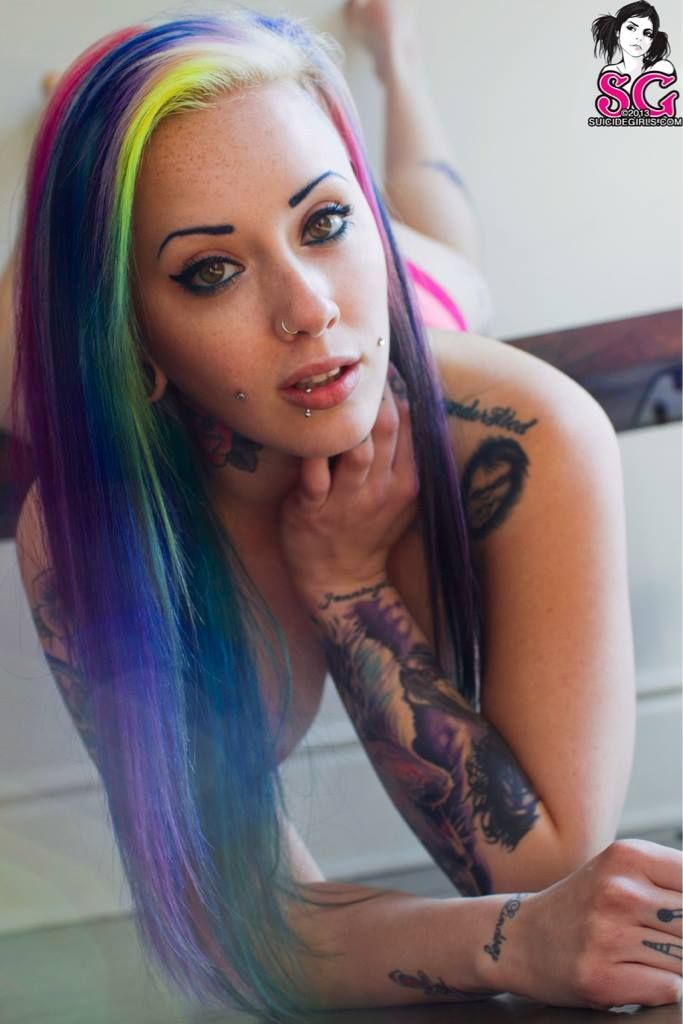 alex weathersby recommends Nude Girl Rainbow Hair