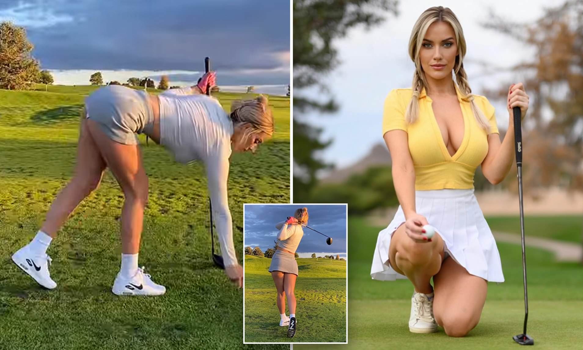 andy lovell share golf skirt no panties photos