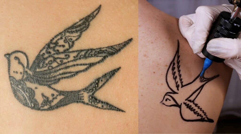 brian j douglas add photo sparrow vs swallow tattoo