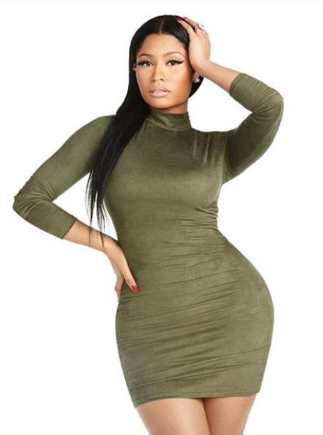 Nicki Minaj Green Dress misty sex