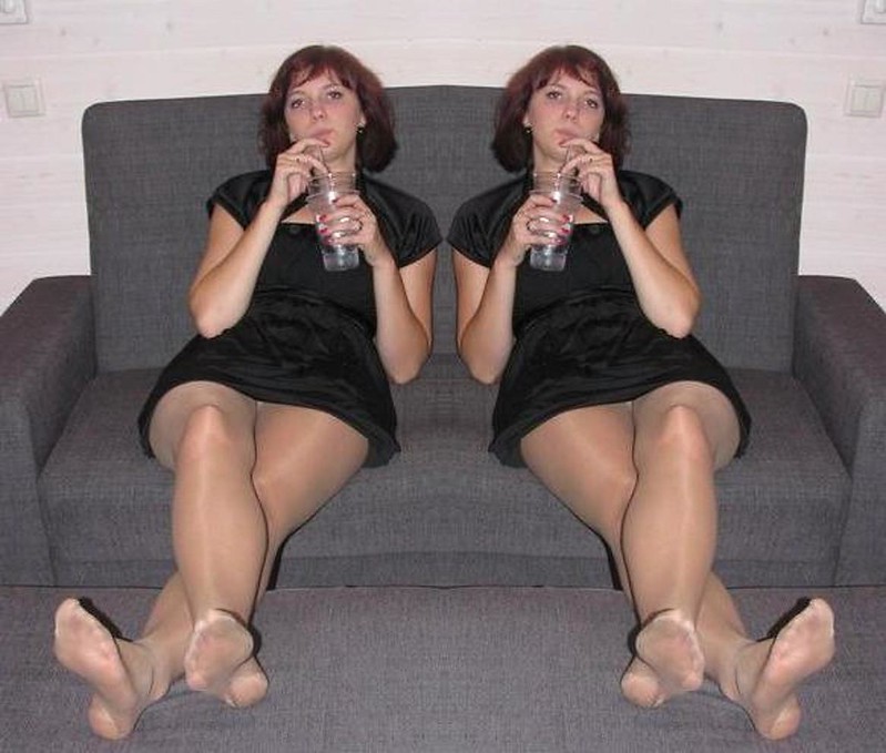 ann magner add photo two women in pantyhose