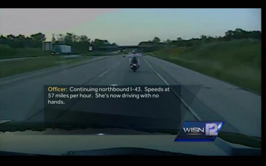 Best of Bare breasted woman crashes motorcycle on highway