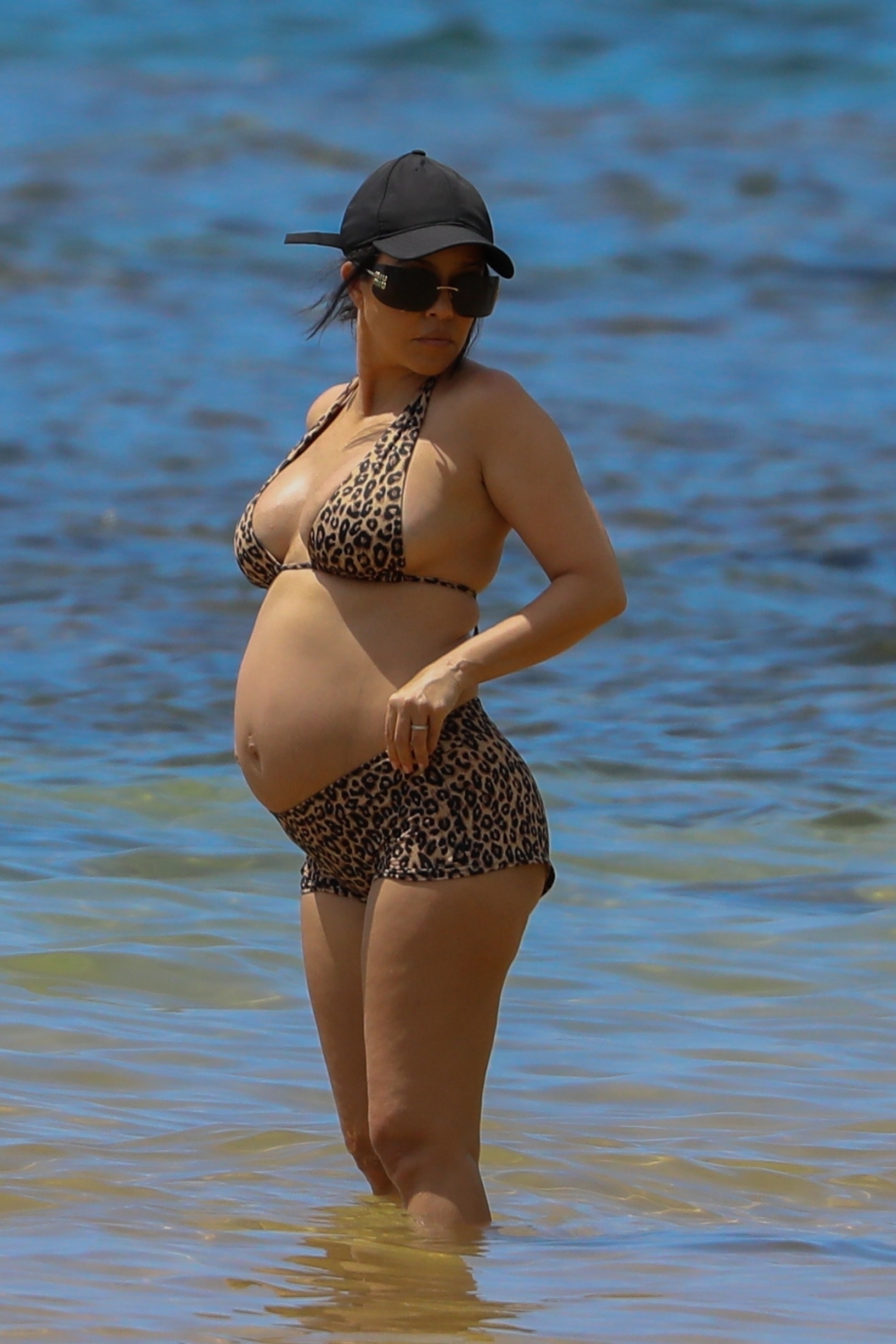 danielle mccarley recommends kim kardashian pregnant in bikini pic