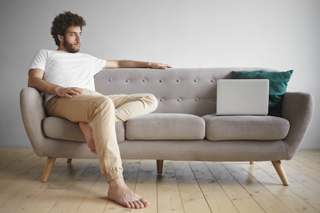 guy sitting on couch