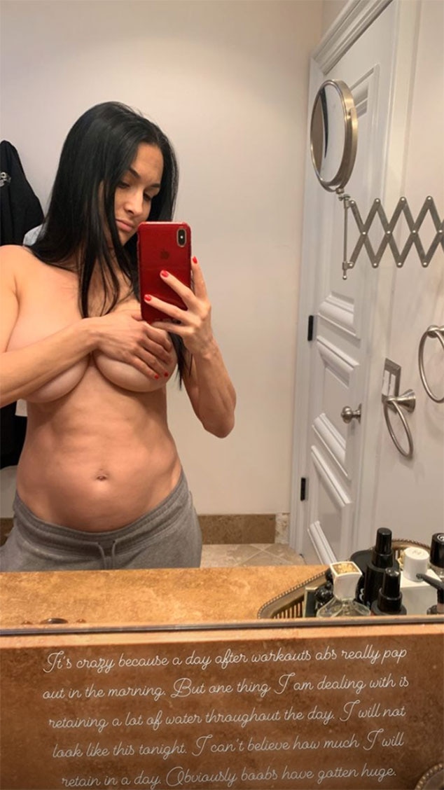 aaron langham share nikki bella boobs real photos