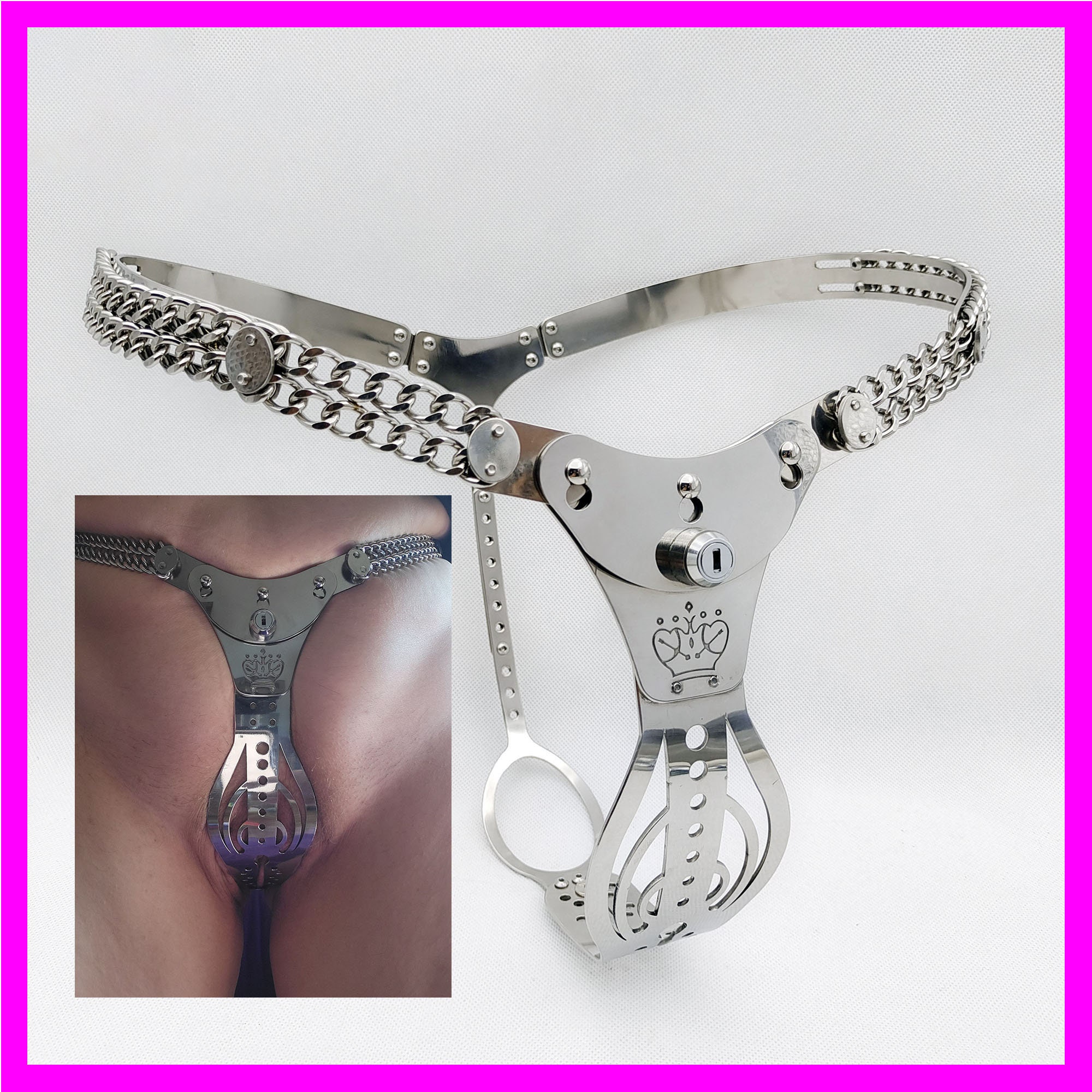 audrey humphreys add anal only chastity belt photo