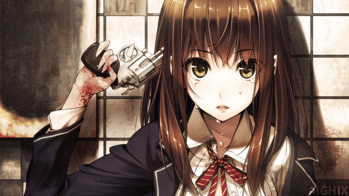 alfonso berger recommends anime girl shooting herself pic