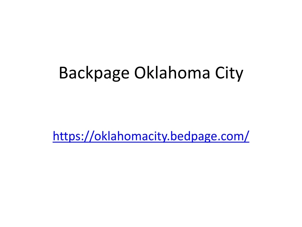 daniel ardito recommends Back Page Oklahoma