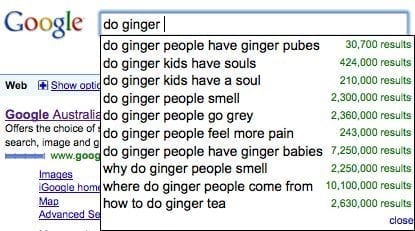 do redheads have red pubes