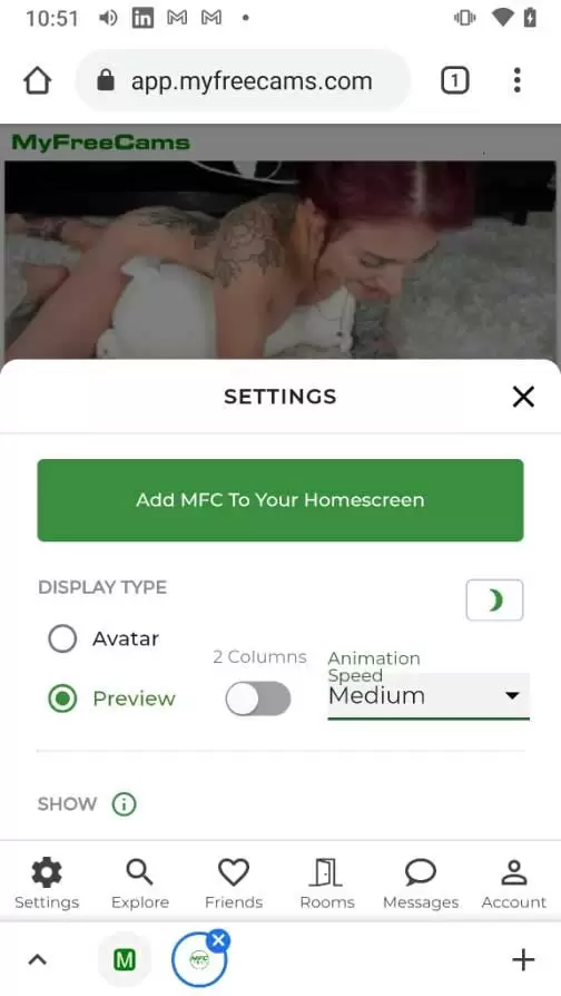 darnel robinson recommends Myfreecams Com Mobile Site