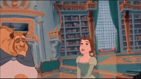 cristina ioan add beauty and the beast library gif photo