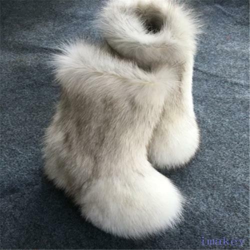 big fluffy fur boots