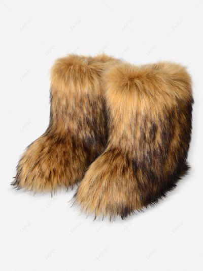 brandy franco recommends Big Fluffy Fur Boots